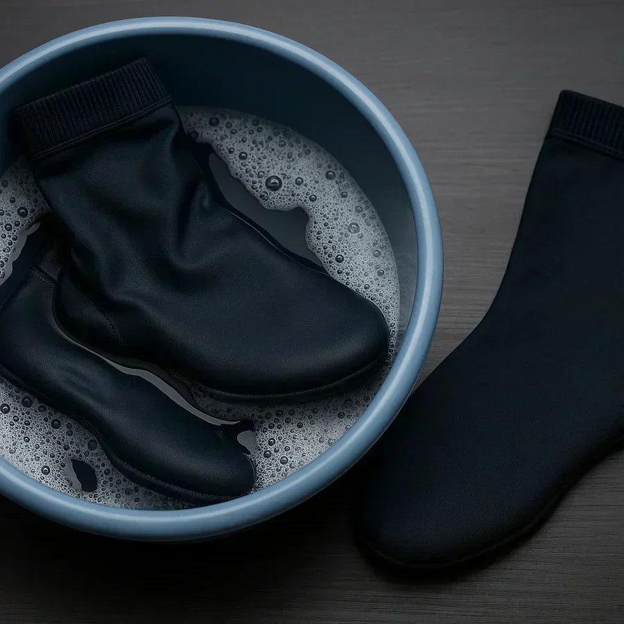 Wie wäscht man Wudhu Socken richtig?
