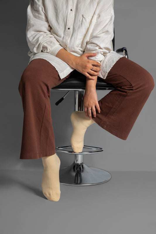 The Wudhu Socks - Elfenbein Creme